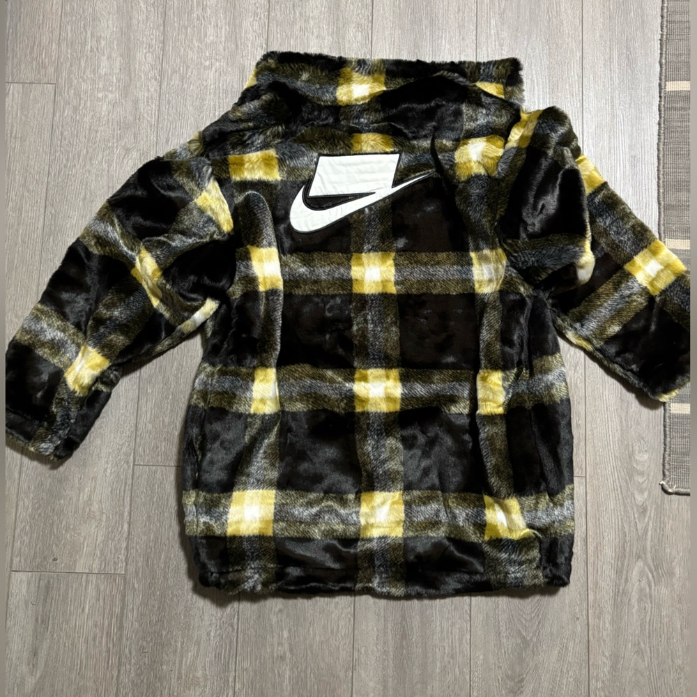 Nike Plaid Fuzzy Jacket